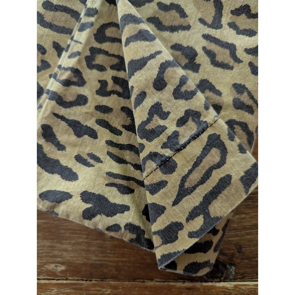 Vintage RALPH LAUREN King Pillowcase Aragon Leopard Print Fabric Custom Second?